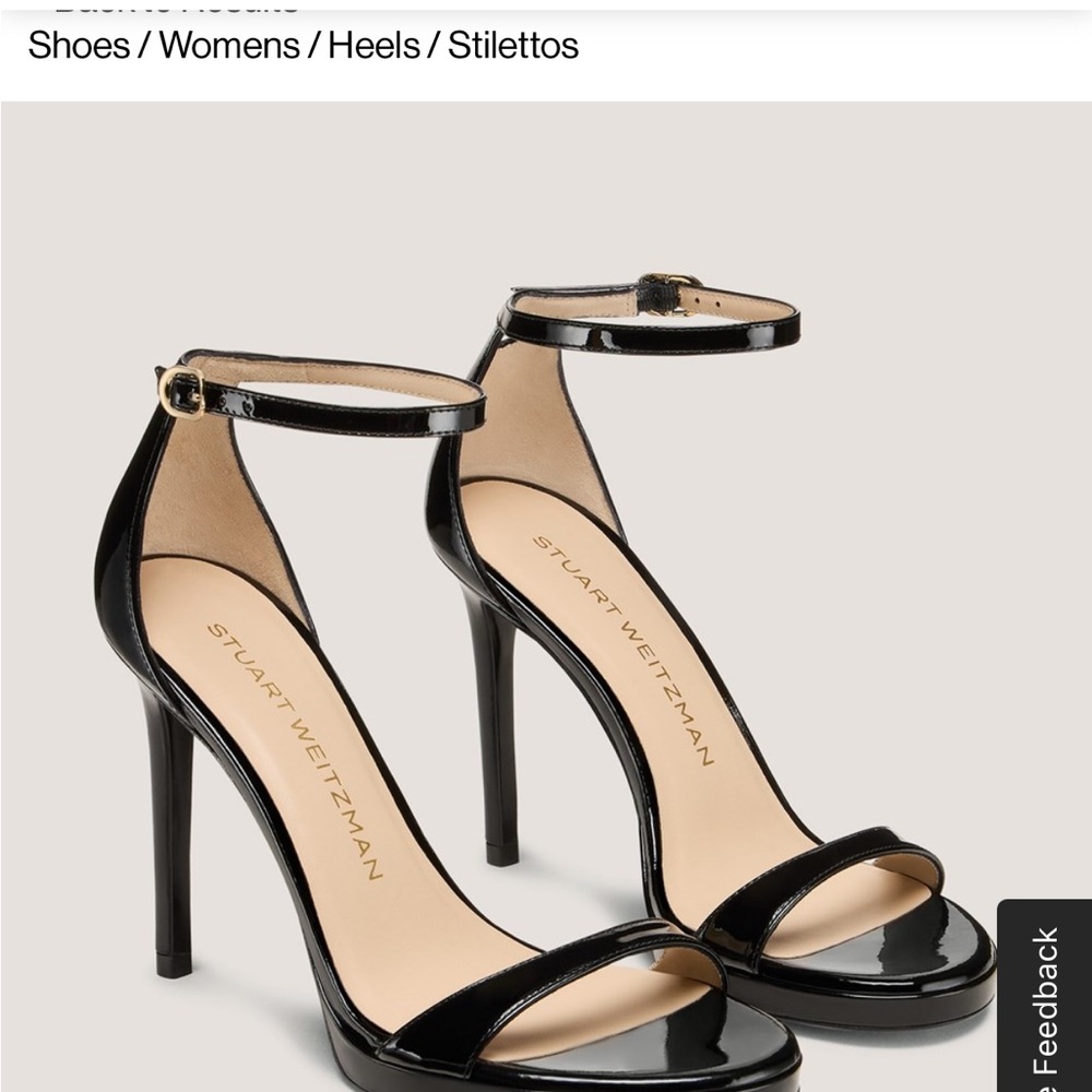 BRAND NEW Stuart Weitzman The Nudist Platform Black Heels